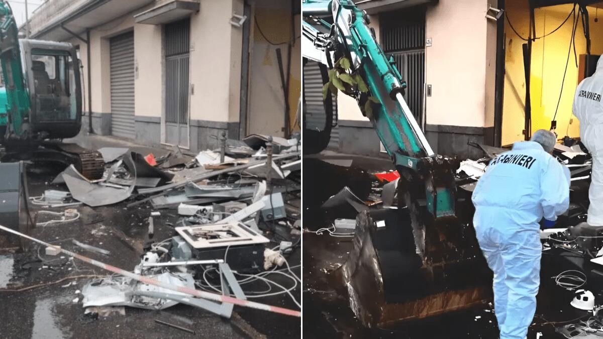 Furto con spaccata: la banda dell’escavatore colpisce ancora nel Catanese - 