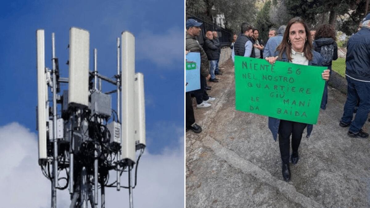 Antenna 5G anziché l’asilo nido: è protesta nel Palermitano dopo la ripresa dei lavori - 
