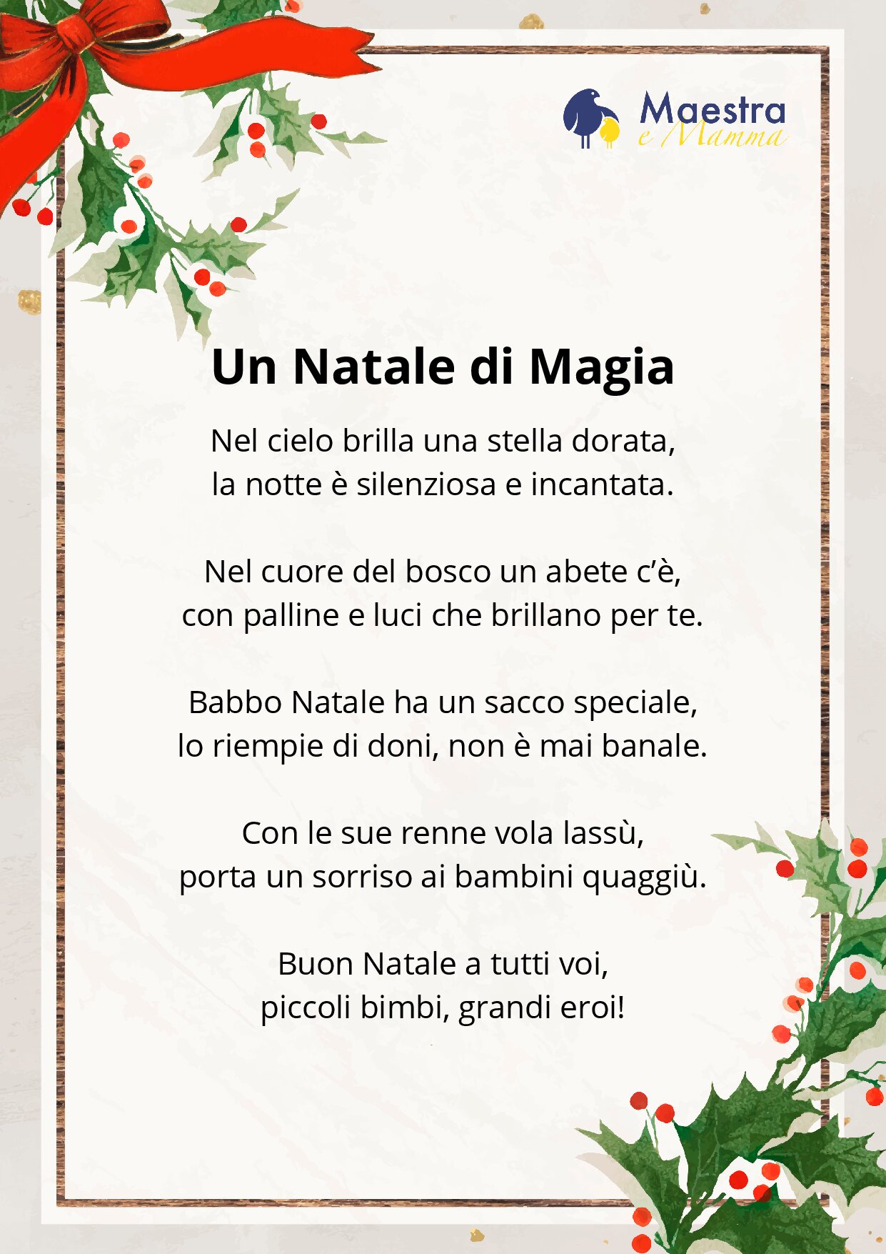 Poesia di natale un natale di magia [2 MB]