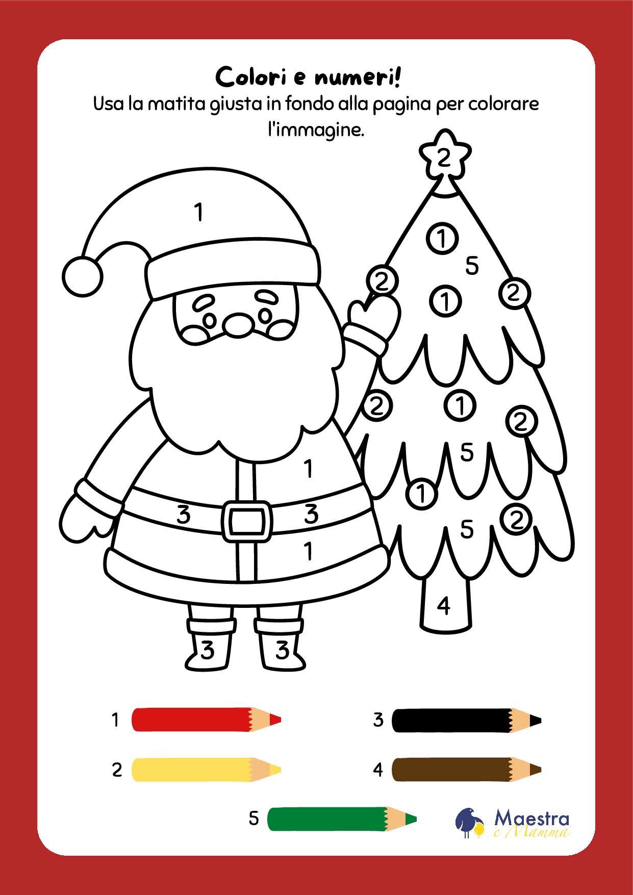 Scheda didattica di natale scuola dell'infanzia [96 KB]