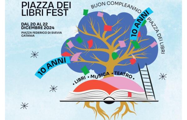 Piazza dei Libri festeggia dieci anni di successi | Catania celebra la rinascita di un angolo della città