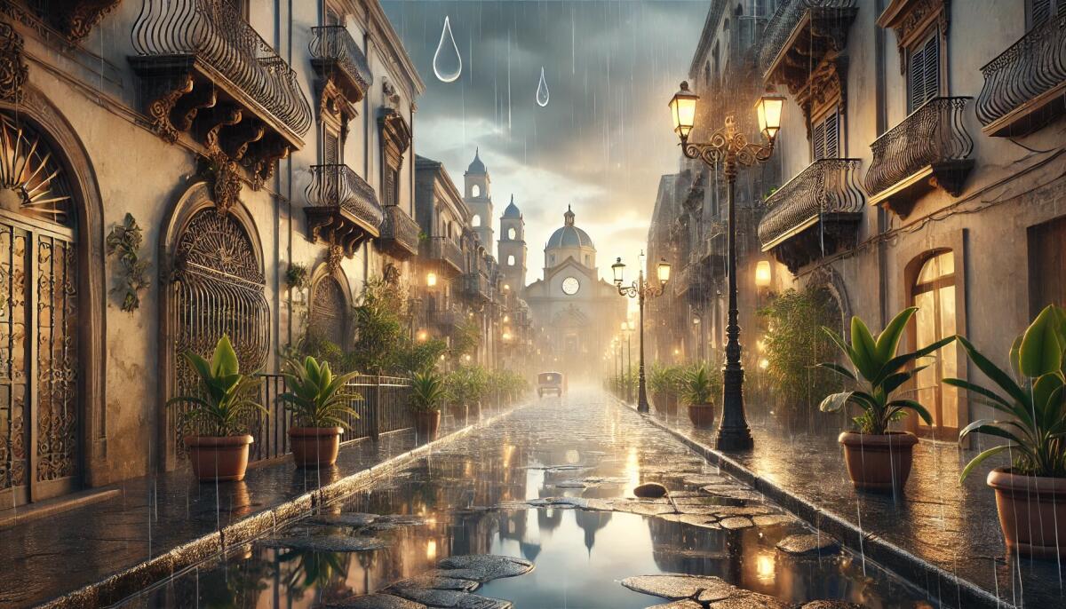 Previsioni meteo Palermo oggi 5 dicembre 2024: pioggia moderata -