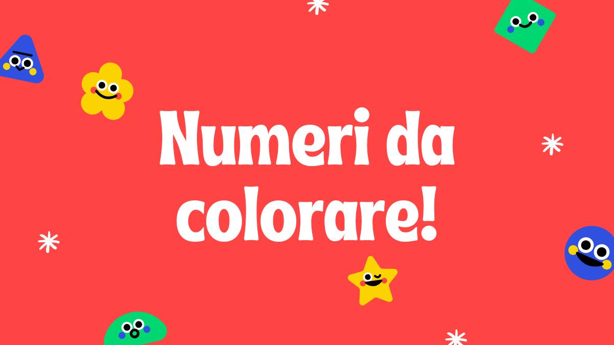 Sagome di numeri da stampare in bianco e nero: lavoretti per la scuola dell'infanzia e primaria! - 