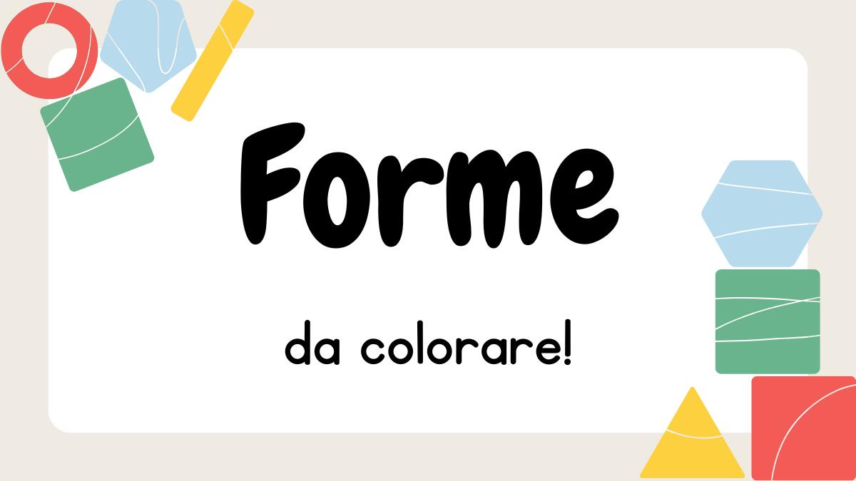 Scheda didattica scuola dell'infanzia: colora le forme dentro gli alberi! - 