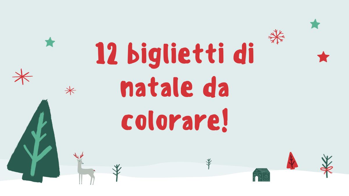 Biglietti di natale per bambini da colorare: la raccolta completa! - 