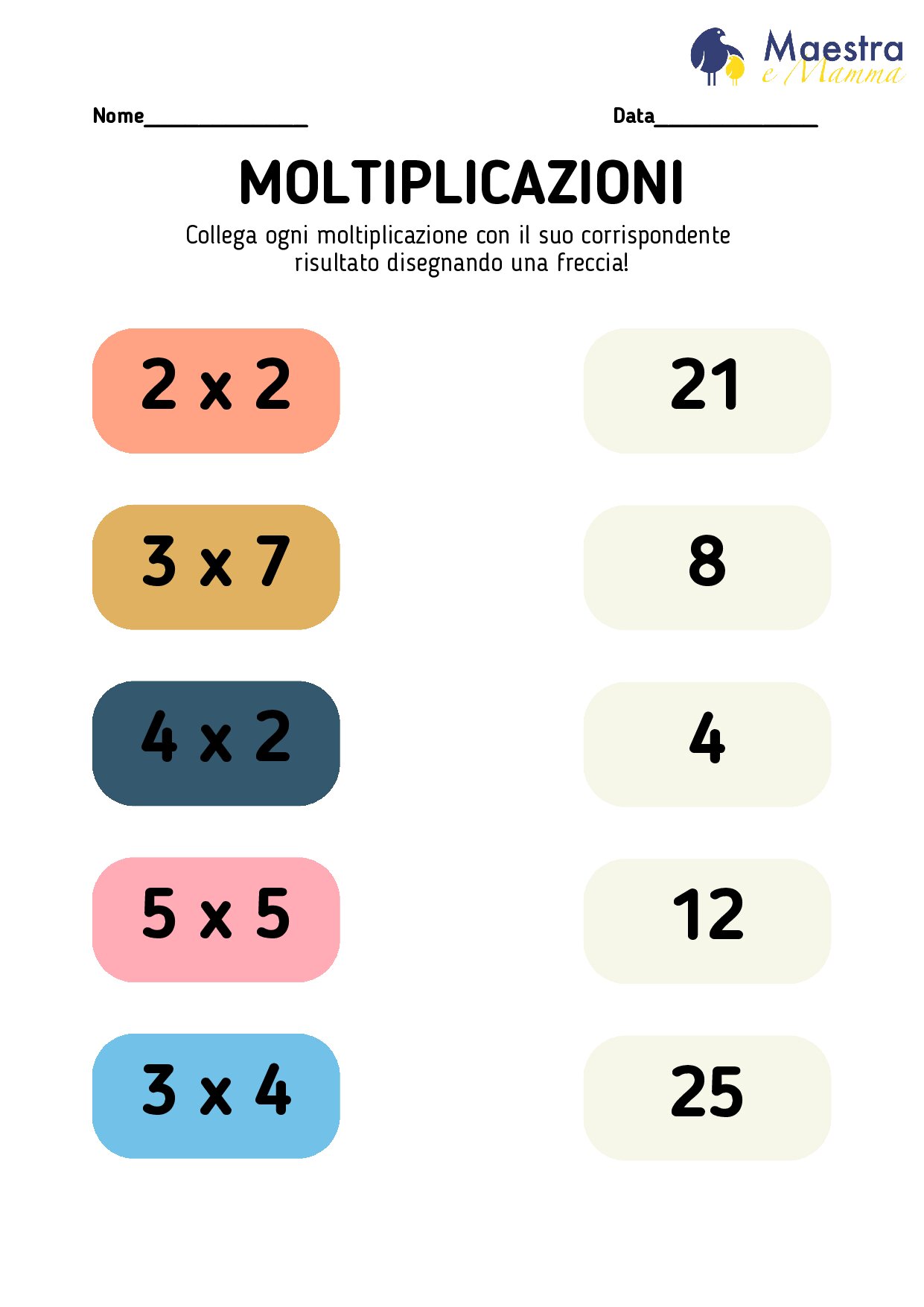 Schede di matematica terza elementare [325 KB]