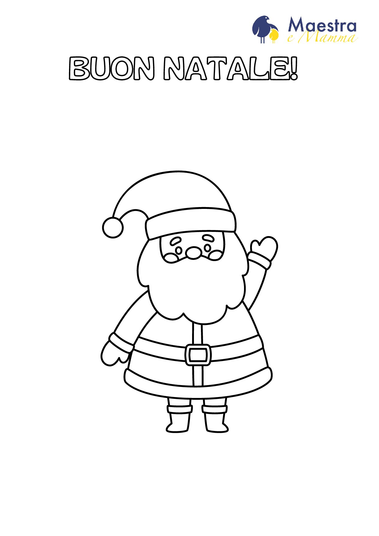 12 biglietti di natale per bambini da colorare [1 MB]