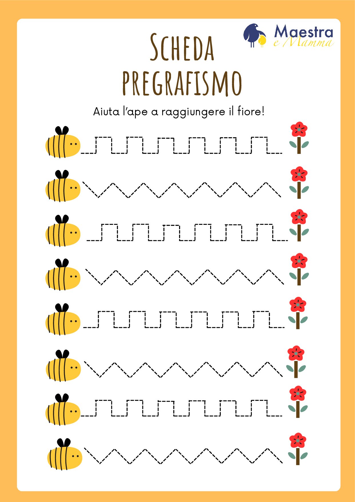Scheda pregrafismo scuola dell'infanzia [100 KB]