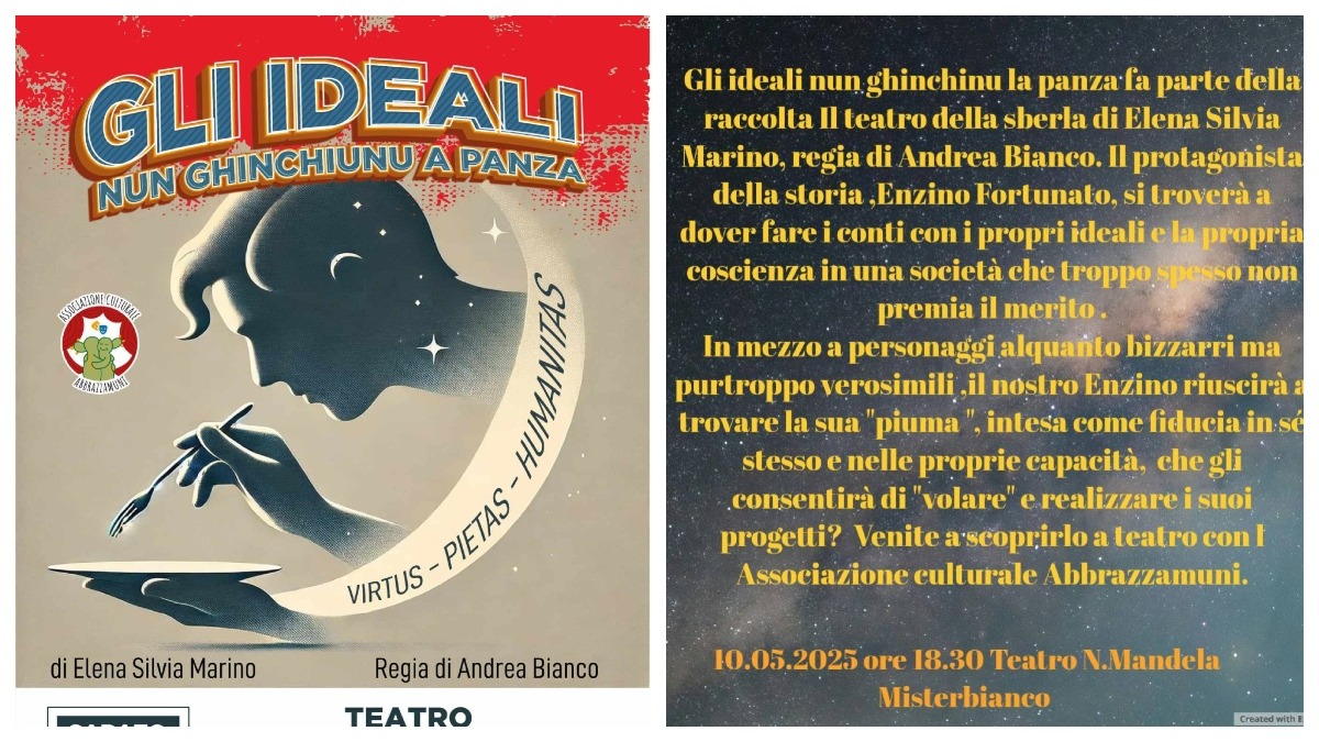 "Gli ideali nun ghinchiunu a panza" | Presentato il nuovo spettacolo del Teatro della sberla