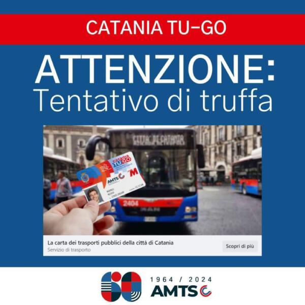 Amts allerta: tentativo di truffa Catania TU-GO