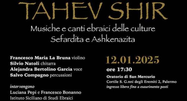 Concerti a Palermo | Scopri il potere della musica ebraica per la pace!