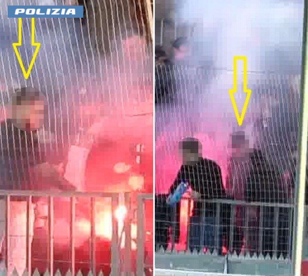 Fumogeni in curva | La Polizia accende l'attenzione su tre ultras incalliti!