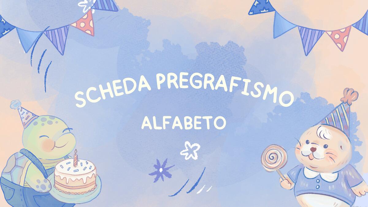 Pregrafismo: esercizi di scrittura dell'alfabeto per bambini della scuola dell'infanzia - 