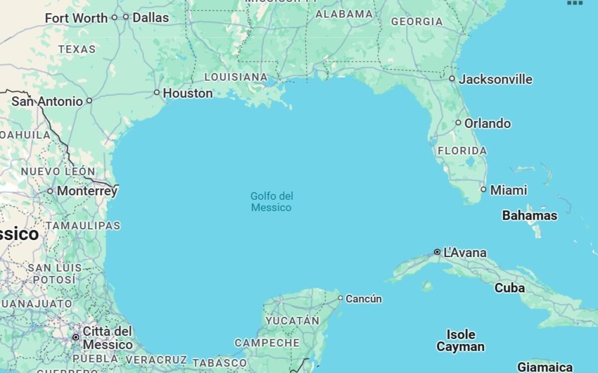 Google Maps cambia nome al Golfo del Messico | La geopolitica inizia a far discutere! - 