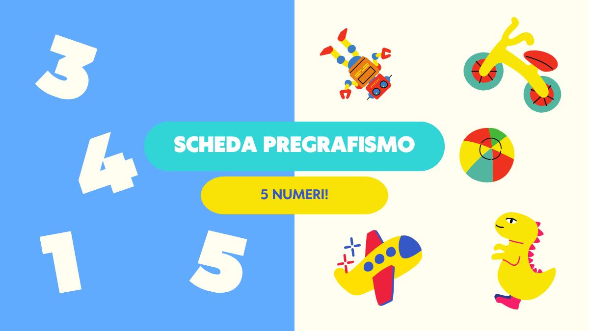 Scrivi i primi 5 numeri: esercizi di pregrafismo per i più piccoli - 