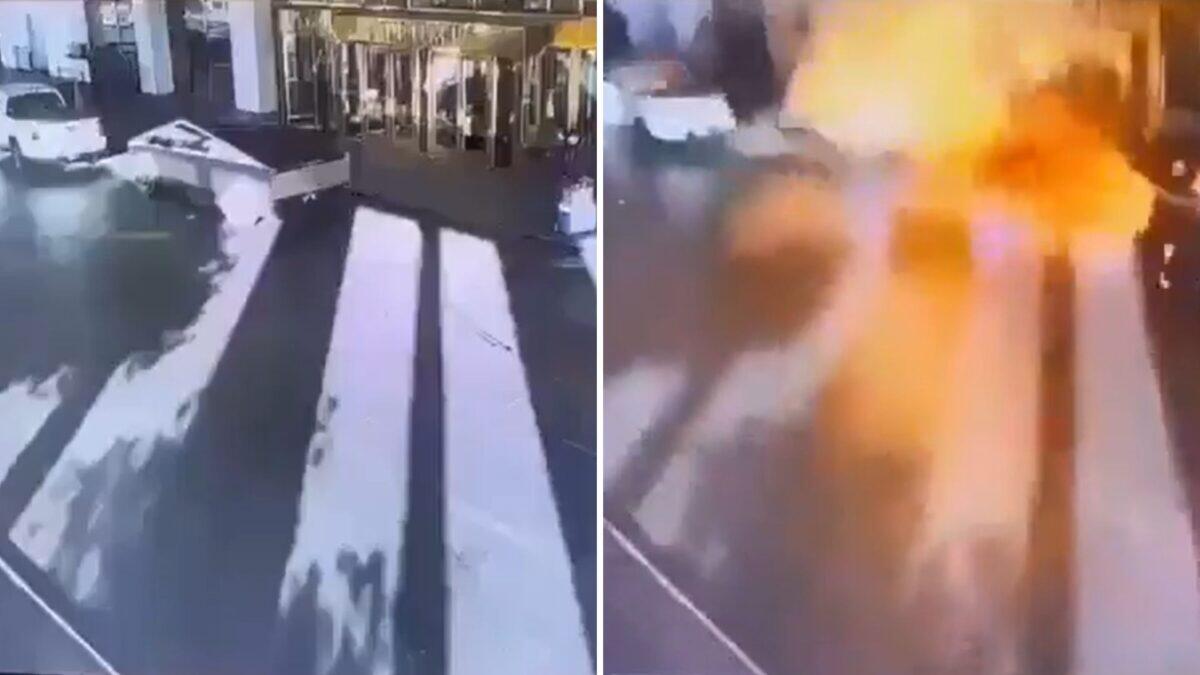 Tesla Cybertruck esplode davanti al Trump Hotel | Un incidente casuale o un attacco mirato? -