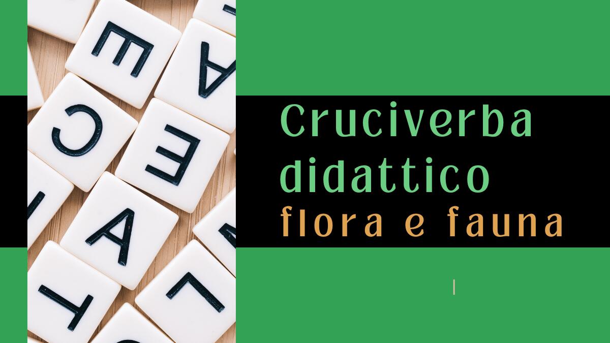 Cruciverba didattico sulla flora e fauna per la scuola primaria! - 