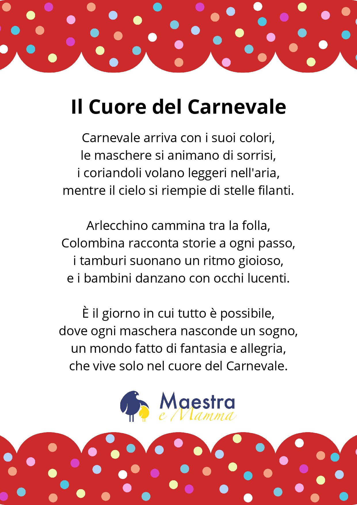 poesia di carnevale 'il cuore del carnevale' [824 KB]