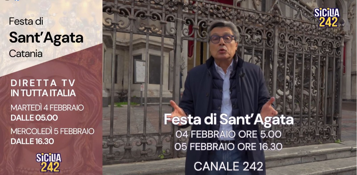 Diretta Sant'Agata oggi 4 Febbraio | Dove vederla in TV e in streaming - 