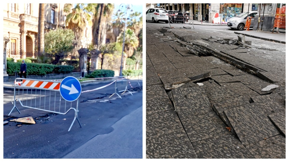 Danni al manto stradale in piazza Roma e viale Margherita | Le dichiarazioni del Presidente del III municipio di Catania - 