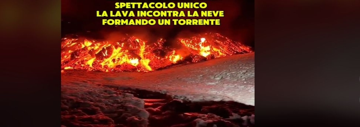 Lava e neve | Lo spettacolo è offerto dall'Etna - 