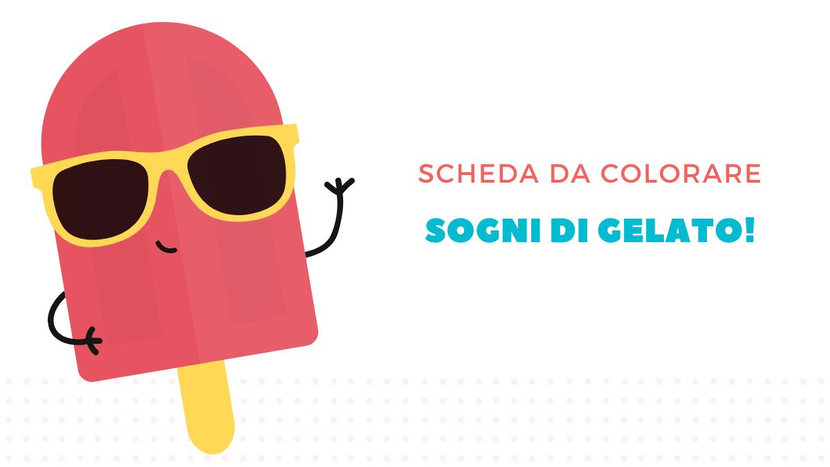 Sogni di gelato: attività da colorare per bambini - 