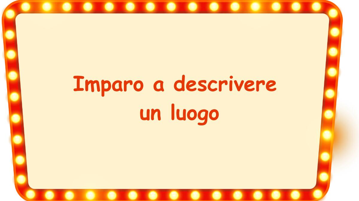 Descrivo ciò che vedo - 