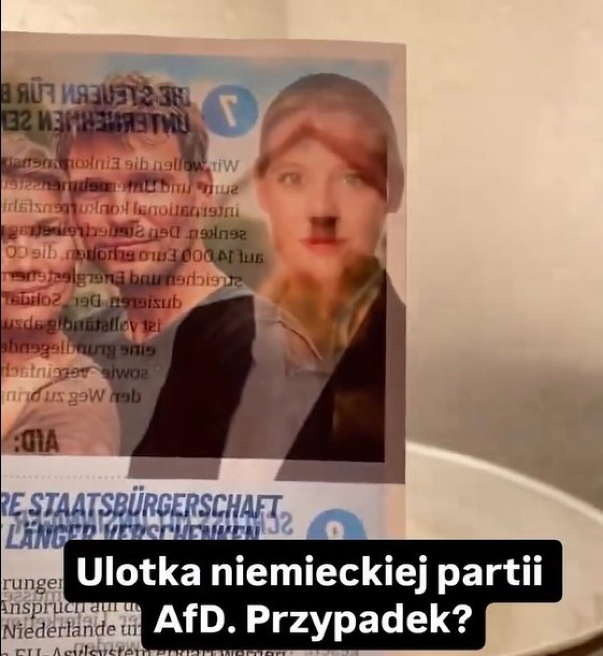 Un volantino elettorale dell’AfD bizzarramente controverso | La somiglianza che ha scatenato il web e le polemiche politiche! - 
