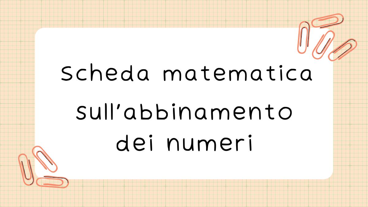 Conta e abbina: divertiti con i numeri e le immagini colorate - 