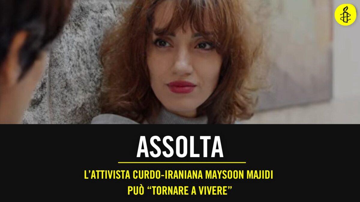 Assolta la regista iraniana Maysoon Majidi | Ma cosa significa davvero per il futuro dei diritti umani in Italia? - 