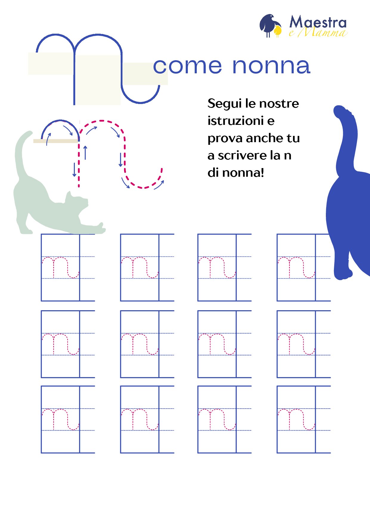 Scheda pregrafismo lettera n [135 KB]