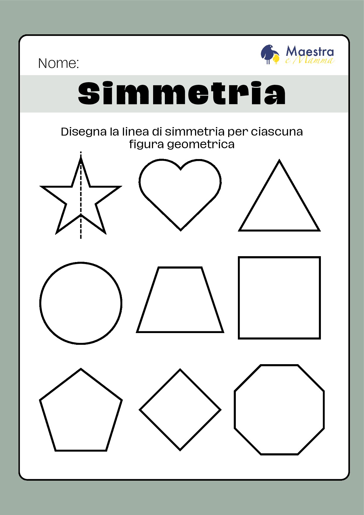 Scheda didattica geometria simmetria [65 KB]