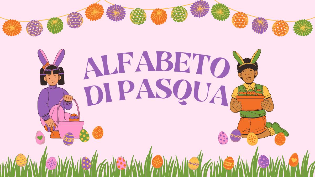 Alfabeto di Pasqua: scheda di esercitazione per i più piccoli - 