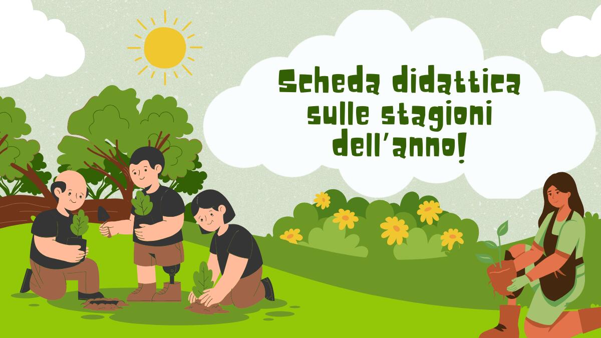 Le stagioni dell'anno: scheda educativa per bambini - 