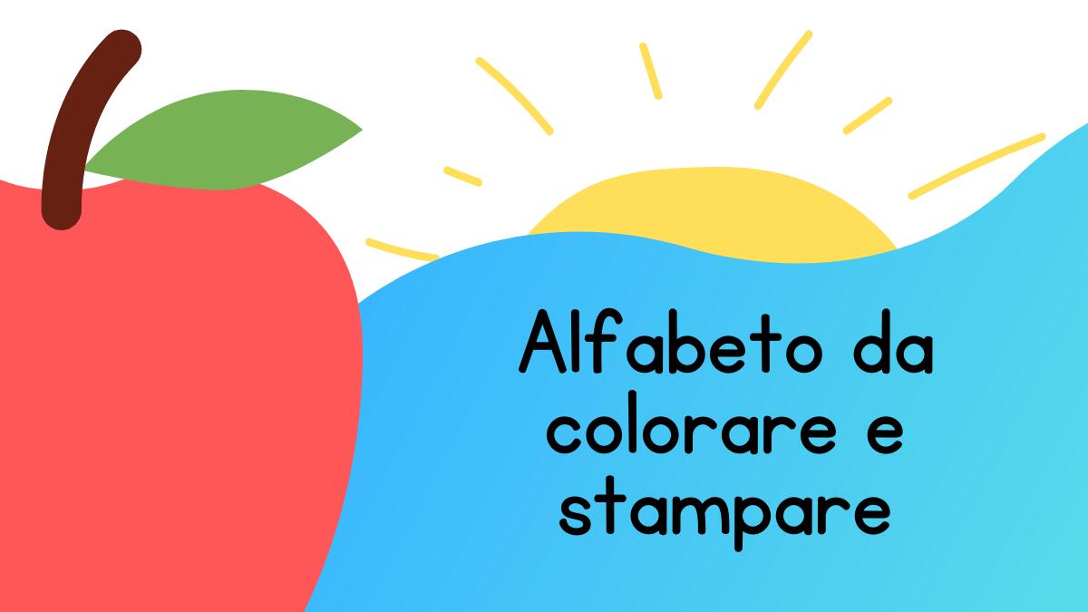 Alfabeto da stampare: scheda educativa per bambini - 