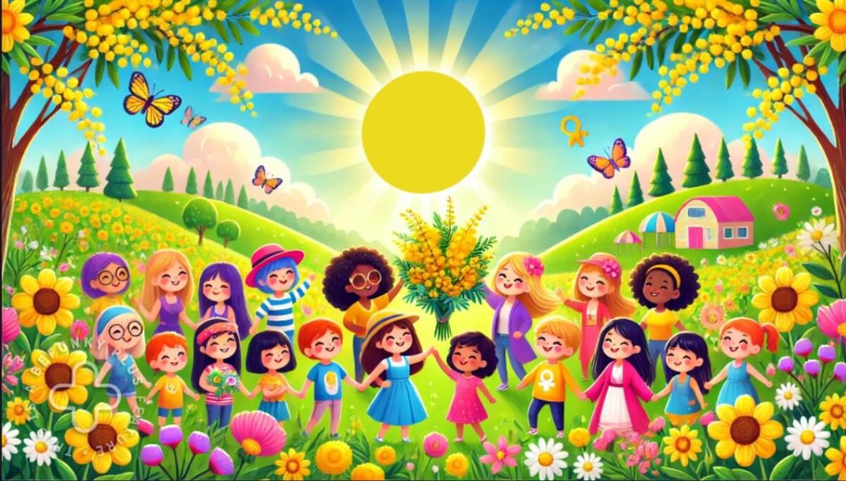 La Festa della Donna, la vera storia e una  mimosa da colorare - 