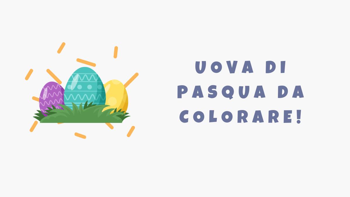Collezione di uova di Pasqua: scheda da colorare per bambini! - 