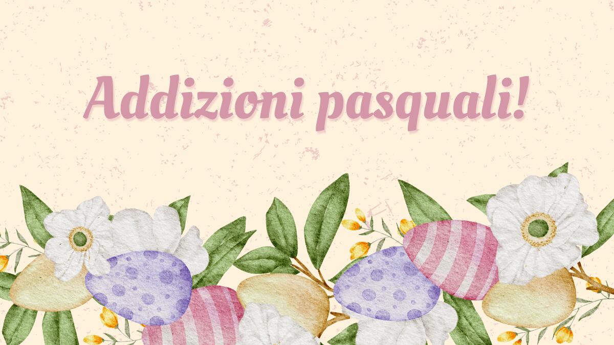 Addizioni delle uova di Pasqua: scheda di matematica per bambini - 