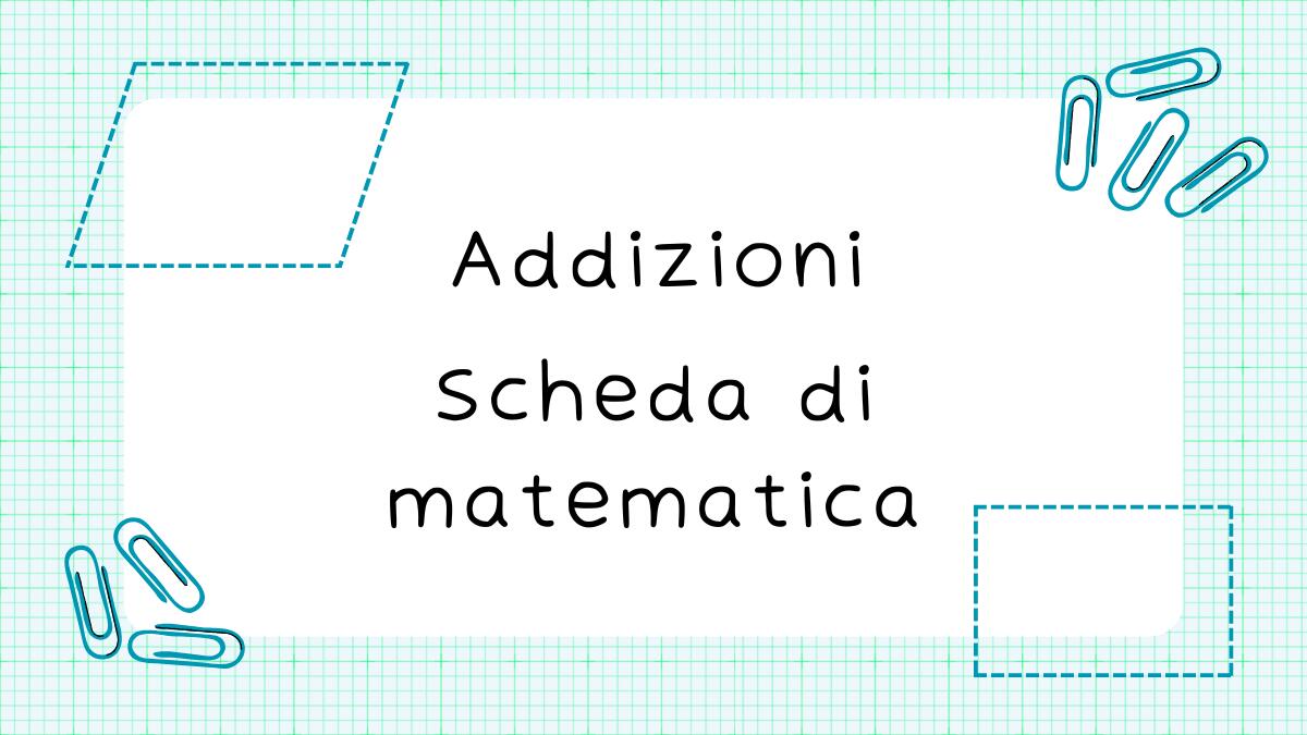 Addizioni con le mele: scheda di matematica per bambini - 