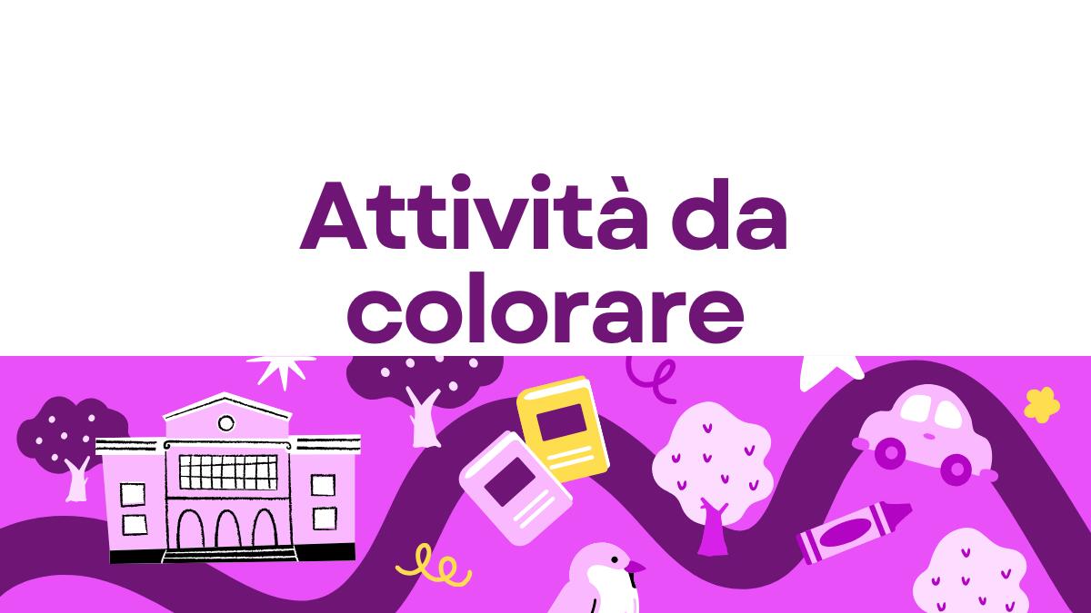 Attività da colorare: scheda creativa per bambini - 