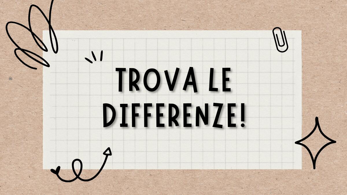 Trova le differenze: scheda di osservazione per bambini" - 