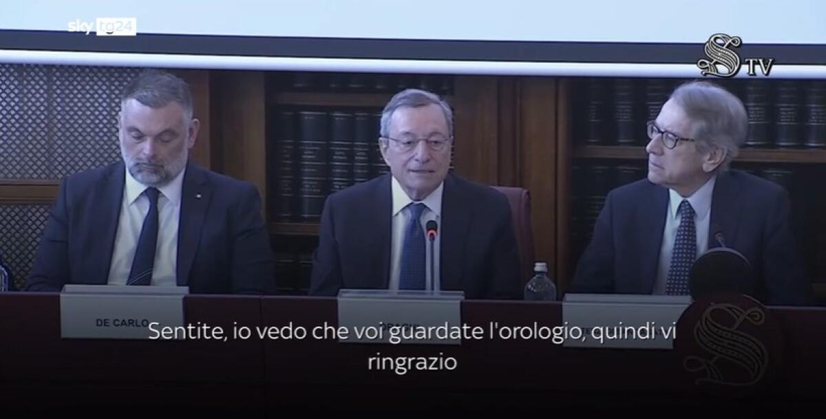 Draghi sbotta in Senato | Ma i politici non se ne accorgono? -
