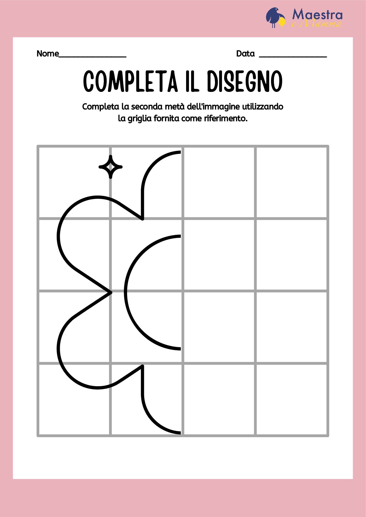 Scheda didattica completa il disegno [73 KB]
