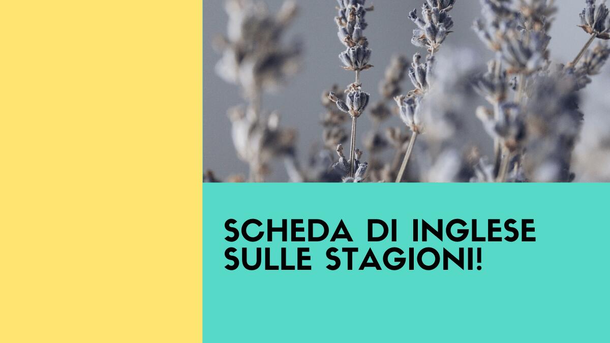 Le stagioni in inglese: attività didattica per bambini - 