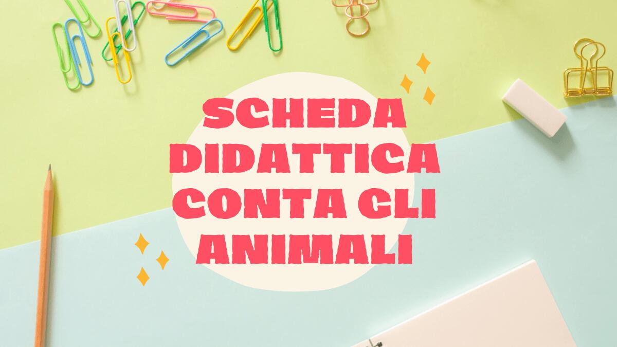 Attività di conteggio per bambini: conta gli animali e scrivi il numero - 