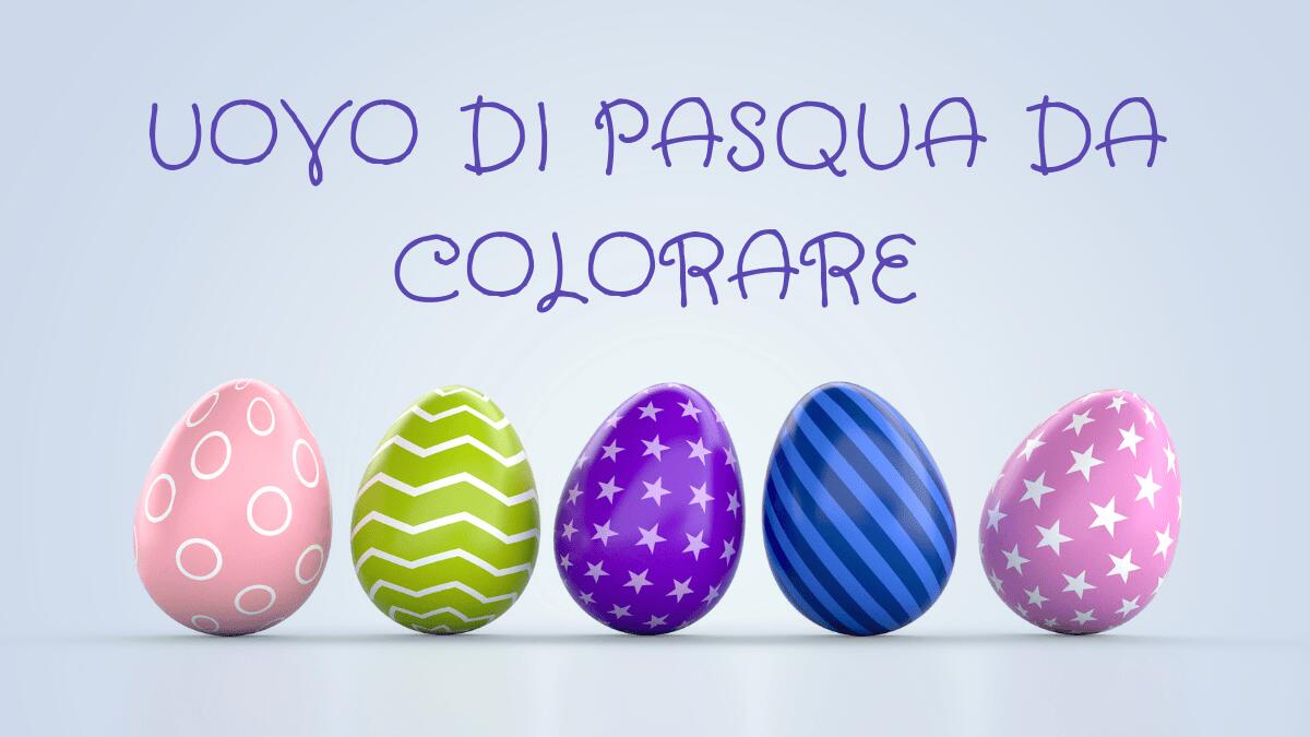 Uovo di Pasqua da colorare: attività creativa per bambini - 
