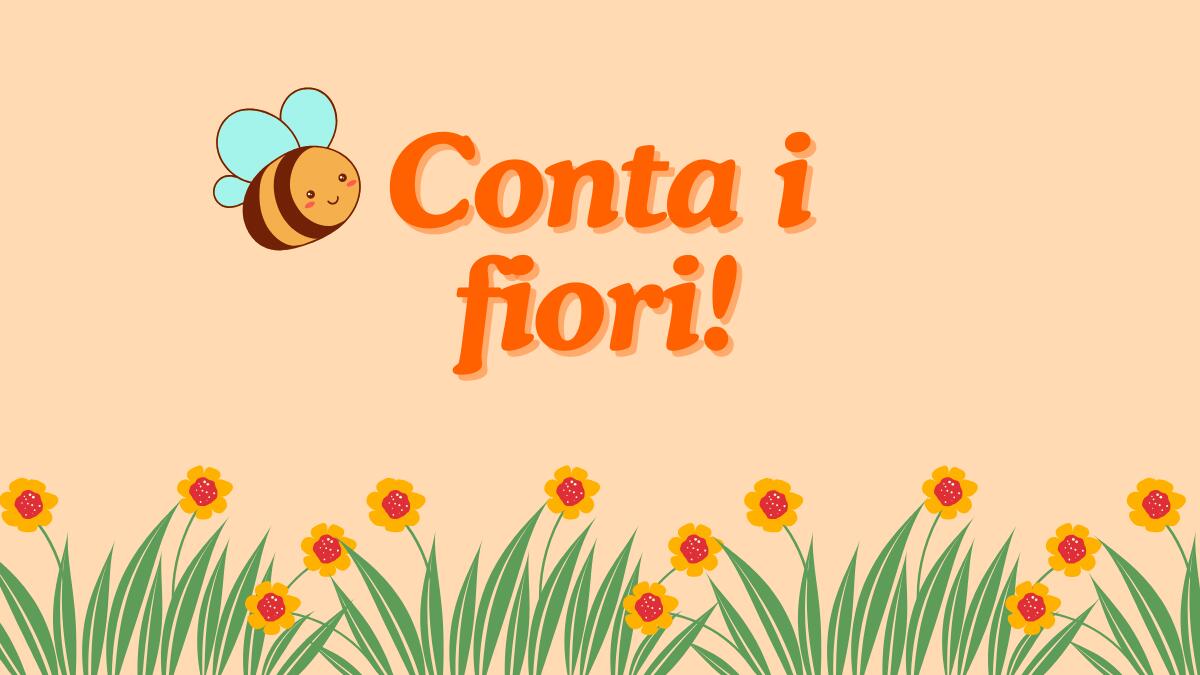 Fiori di primavera: attività di conteggio per bambini - 