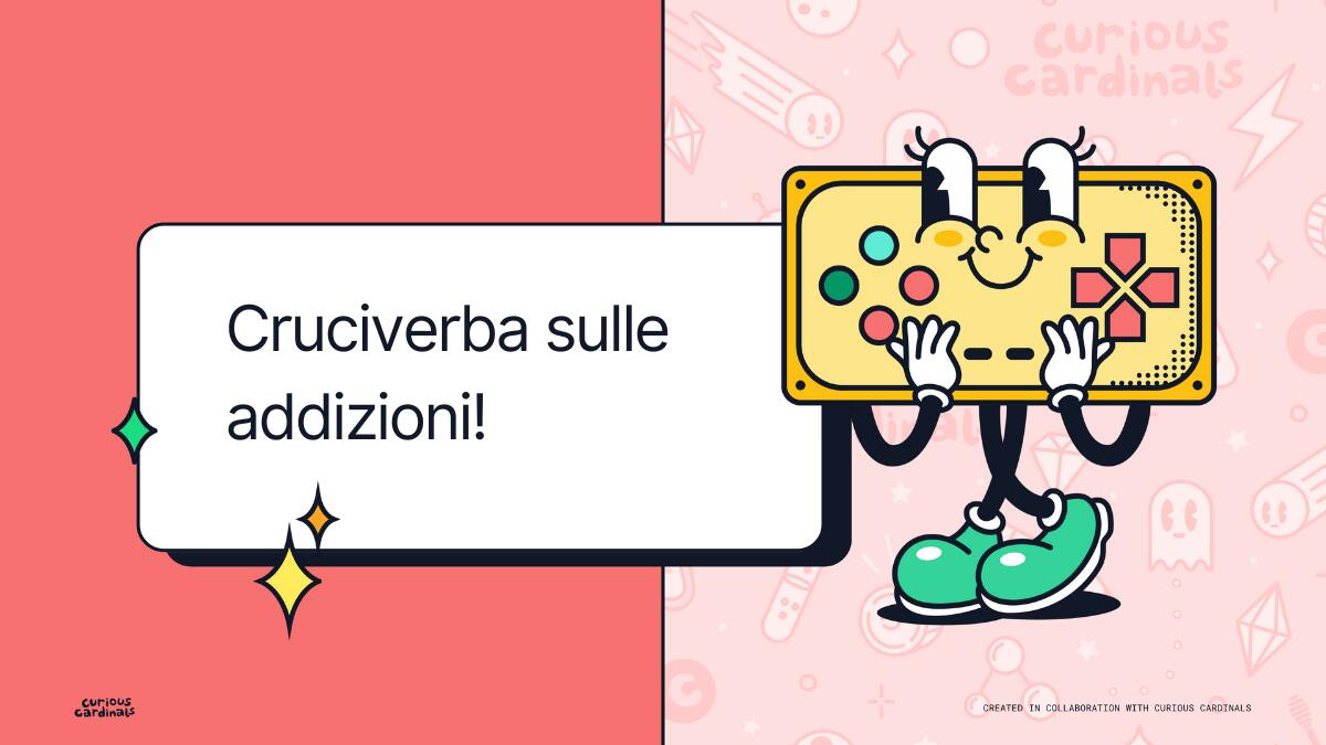 Cruciverba delle addizioni: esercizio di matematica per bambini - 