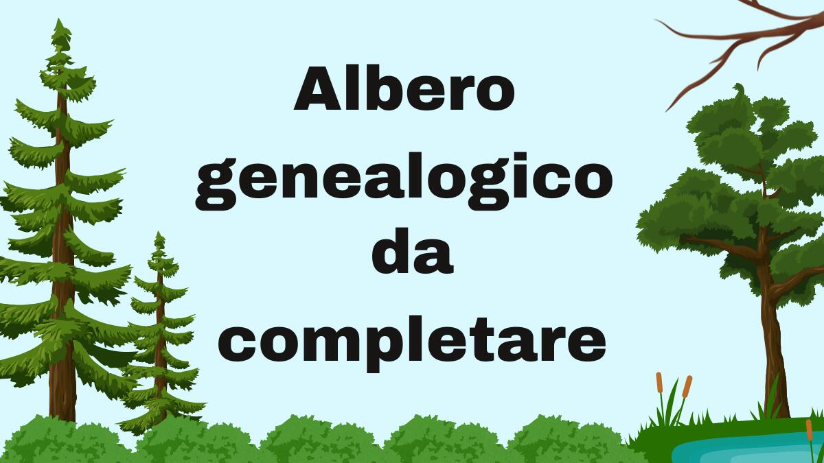 Albero genealogico: attività per conoscere la famiglia - 