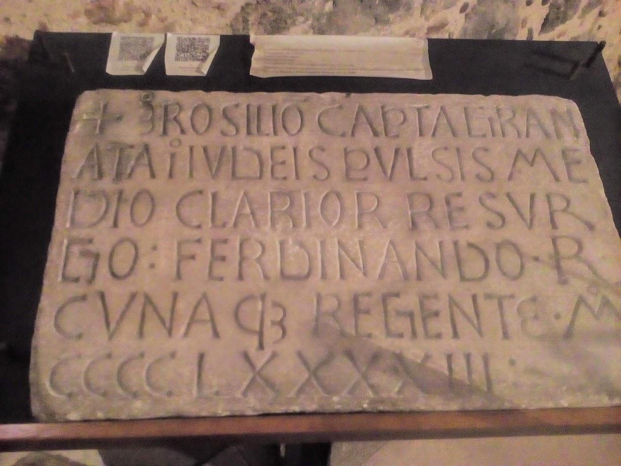 Iscrizione per la cacciata degli ebrei